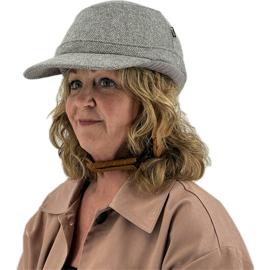 Vizorz SwitchCap Fahrradhelme - Grey woolly cap