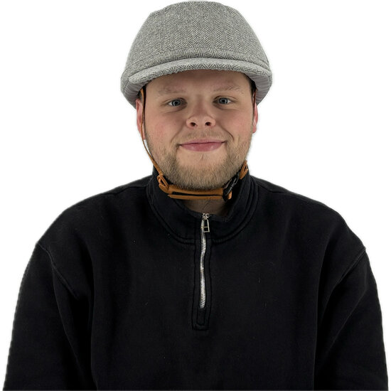 Vizorz SwitchCap Fahrradhelme - Grey woolly cap