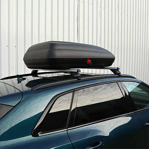 Dachbox Artplast 320 Liter + Dachtr&auml;ger Chevrolet Aveo 5 T&uuml;rer Flie&szlig;heck 2005 - 2011