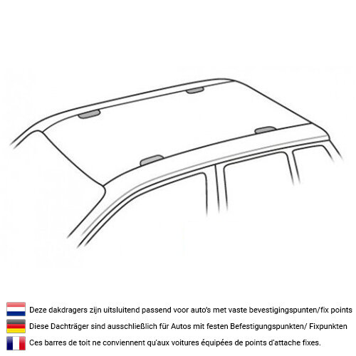 Dachbox Artplast 400 liter anthrazit/carbon + Dachtr&auml;ger Volkswagen Caravelle Lieferwagen ab 2015