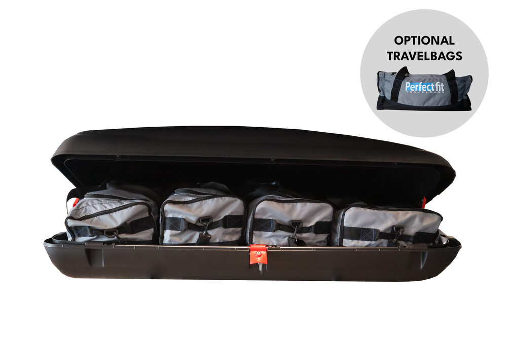 Dachbox Artplast 400 liter anthrazit/carbon + Dachtr&auml;ger Fiat Doblo Lieferwagen 2009 - 2010