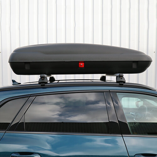 Dachbox Artplast 400 liter anthrazit/carbon + Dachtr&auml;ger Seat Ibiza 5 T&uuml;rer Flie&szlig;heck ab 2017