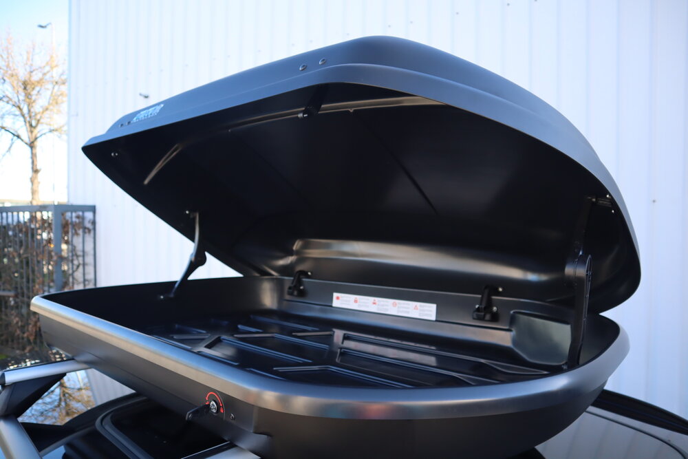 Dachbox PerfectFit 400 Liter + Dachtr&auml;ger BMW 1er (F20) 5 T&uuml;rer Flie&szlig;heck 2015 - 2019