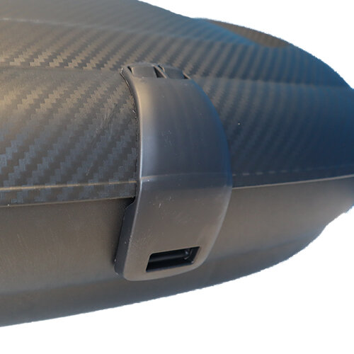Dachbox ArtPlast 400 liter anthrazit/carbon + dachtr&auml;ger Audi A3 Sportback (8P) 2004 - 2013 f&uuml;r Geschlossene aufliegende Dachreling