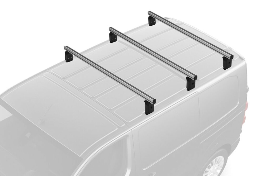 Dachtr&auml;ger Volkswagen T7 Transporter - L1,L2 ab 2021 3er-Set aluminium