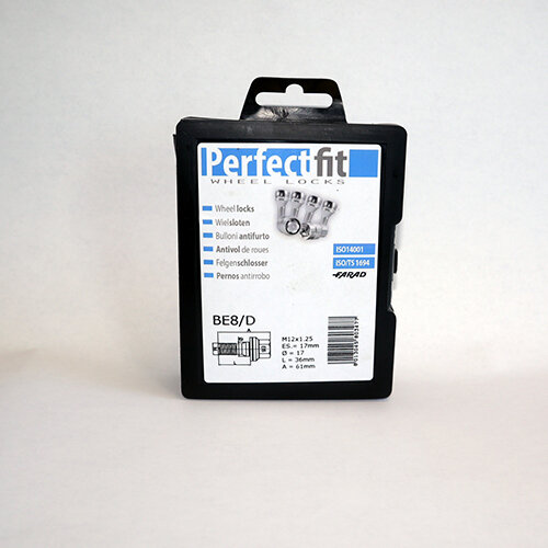 Radschloss/Felgensicherung speziell f&uuml;r Citroen C2 ab 2003 Komplette-Set