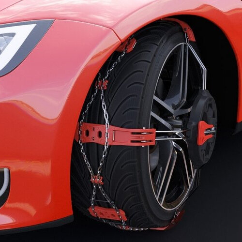 Lauffl&auml;chen Schneeketten Modula Modula polaire grip Stahl Land Rover Range Rover Velar ab 2017 f&uuml;r Reifengr&ouml;sse 265/45R21