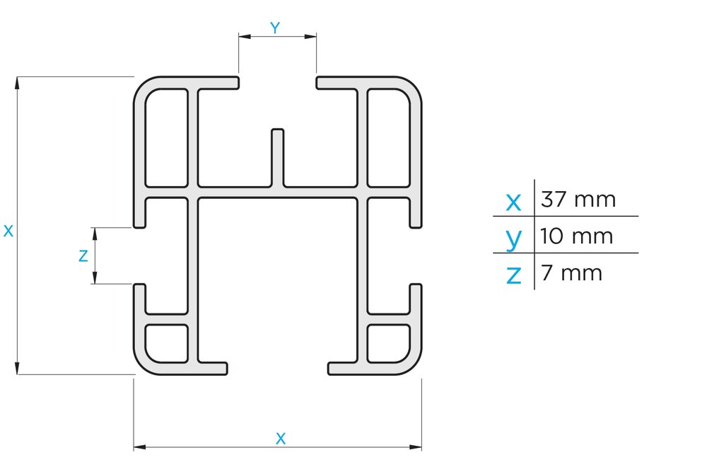 Dachtr&auml;ger Ram ProMaster (Van) - L1,L2,L3,L4 - H1,H2,H3 ab 2014 3er-Set aluminium