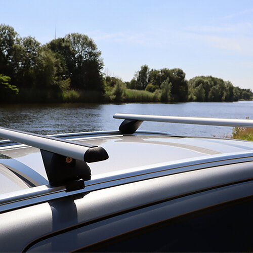 Dachbox PerfectFit 400 Liter + dachtr&auml;ger Suzuki Swace ab 2021 f&uuml;r Geschlossene aufliegende Dachreling