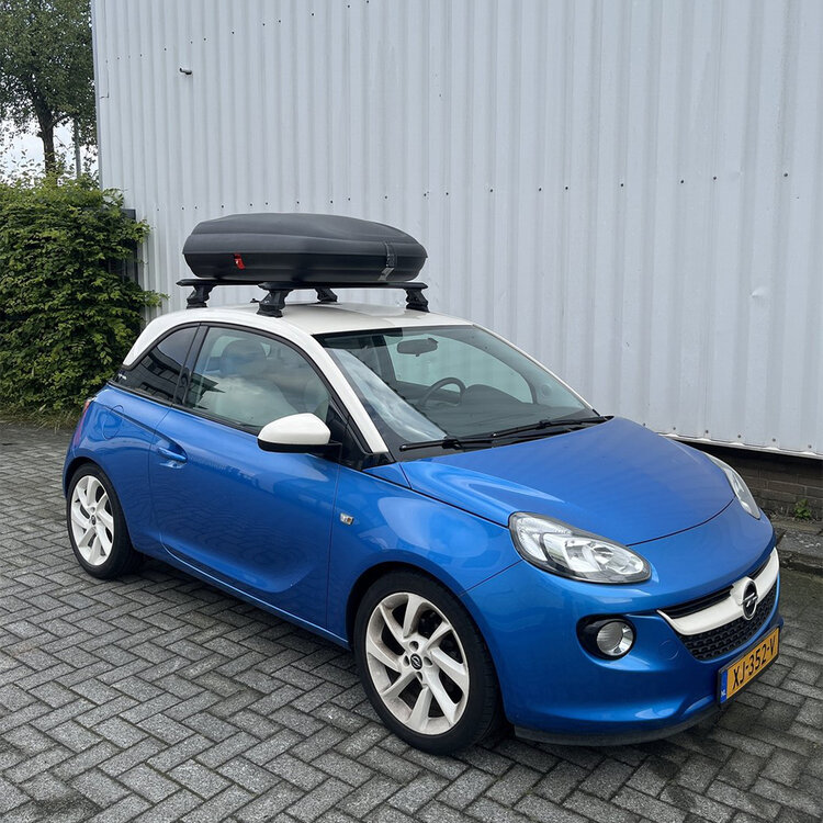 ArtPlast Dachbox 320 liter + PerfectFit Dachtr&auml;ger Suzuki Alto 5-t&uuml;rig Flie&szlig;heck 2008 - 2014