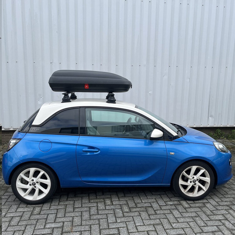 ArtPlast Dachbox 320 liter + PerfectFit Dachtr&auml;ger Suzuki Splash 5-t&uuml;rig Flie&szlig;heck ab 2008