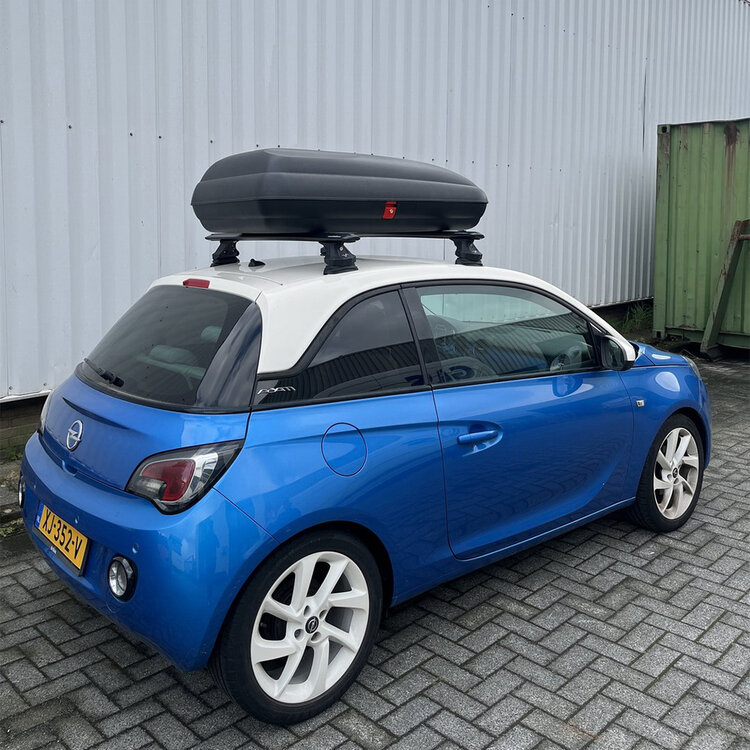 ArtPlast Dachbox 320 liter + PerfectFit Dachtr&auml;ger Suzuki Splash 5-t&uuml;rig Flie&szlig;heck ab 2008