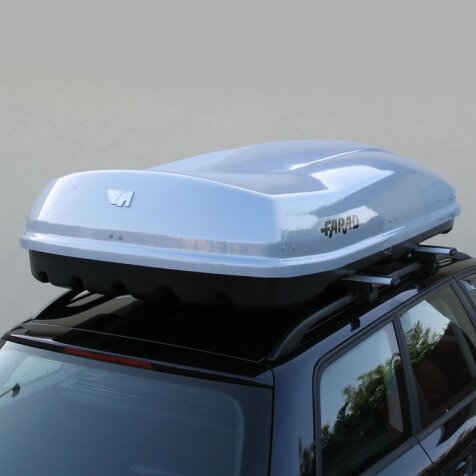 Farad Dachbox Marlin N7 680 Liter - Hochglanz Grau