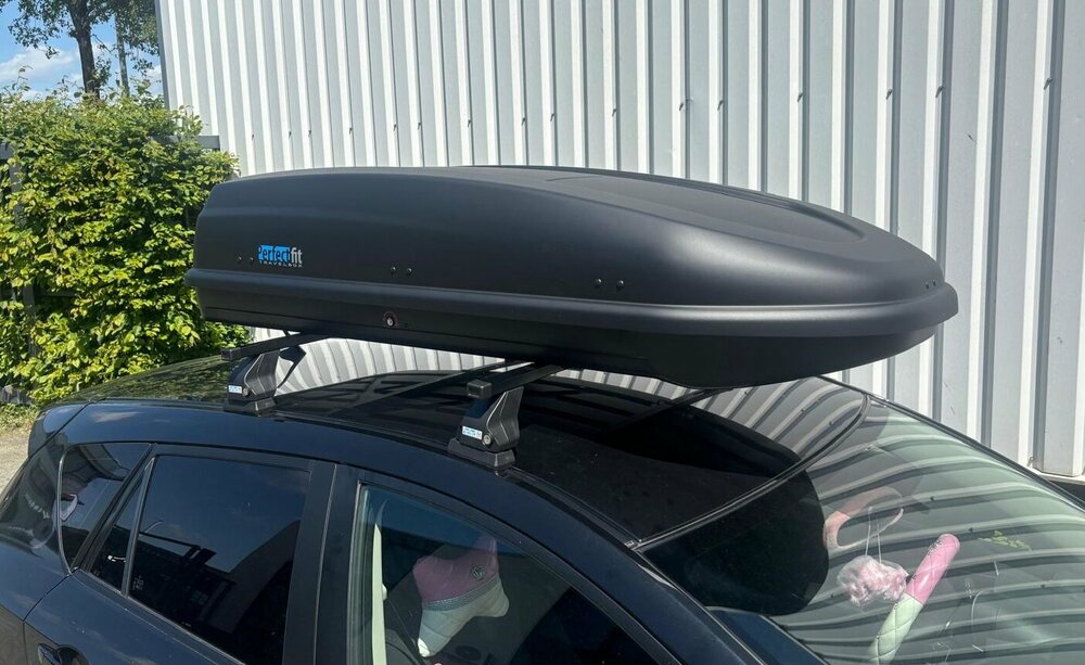 PerfectFit Dachbox 440 Liter + Nordrive Dachtr&auml;ger Alfa Romeo Junior ab 06/2024