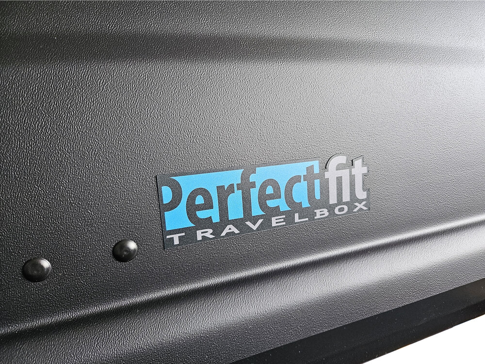 PerfectFit Dachbox 440 Liter + Nordrive Dachtr&auml;ger Jaguar E-Pace 08/2017 - 10/2024