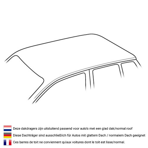ArtPlast Dachbox 400 Liter + PerfectFit Dachtr&auml;ger Renault Modus 5 T&uuml;rer Flie&szlig;heck 2004 - 2013