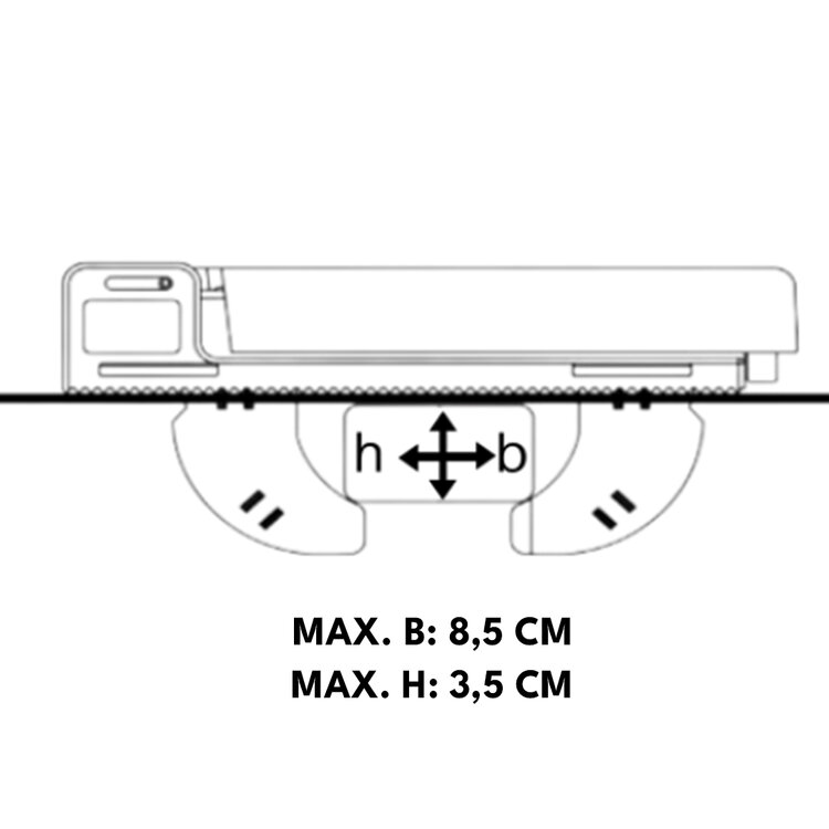 Farad Dachbox Koral N20 480 Liter - Hochglanz Wei&szlig;