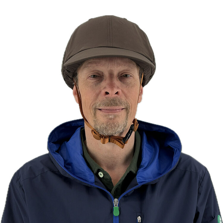 Vizorz SwitchCap Fahrradhelme - Brown base cap