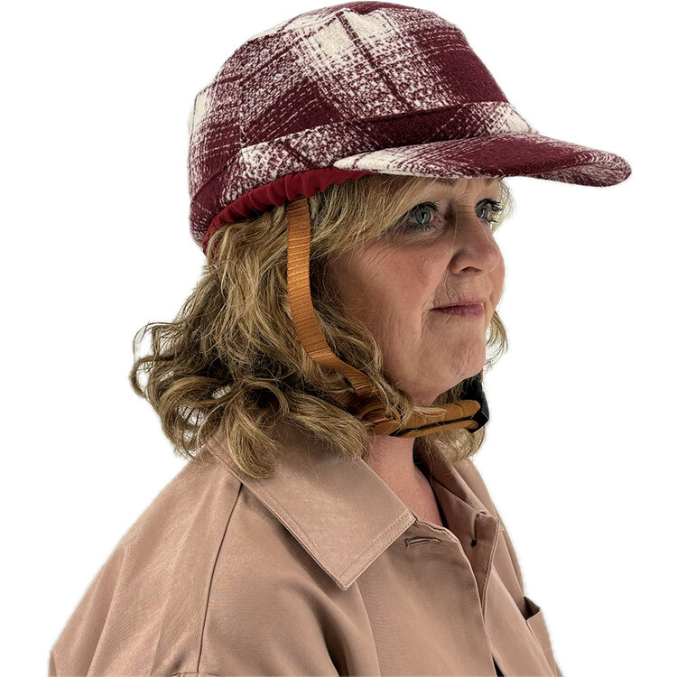 Vizorz SwitchCap Fahrradhelme - Woolly cherry cap