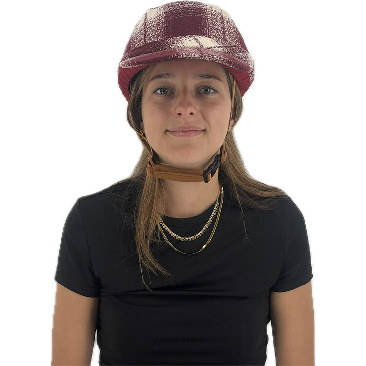 Vizorz SwitchCap Fahrradhelme - Woolly cherry cap