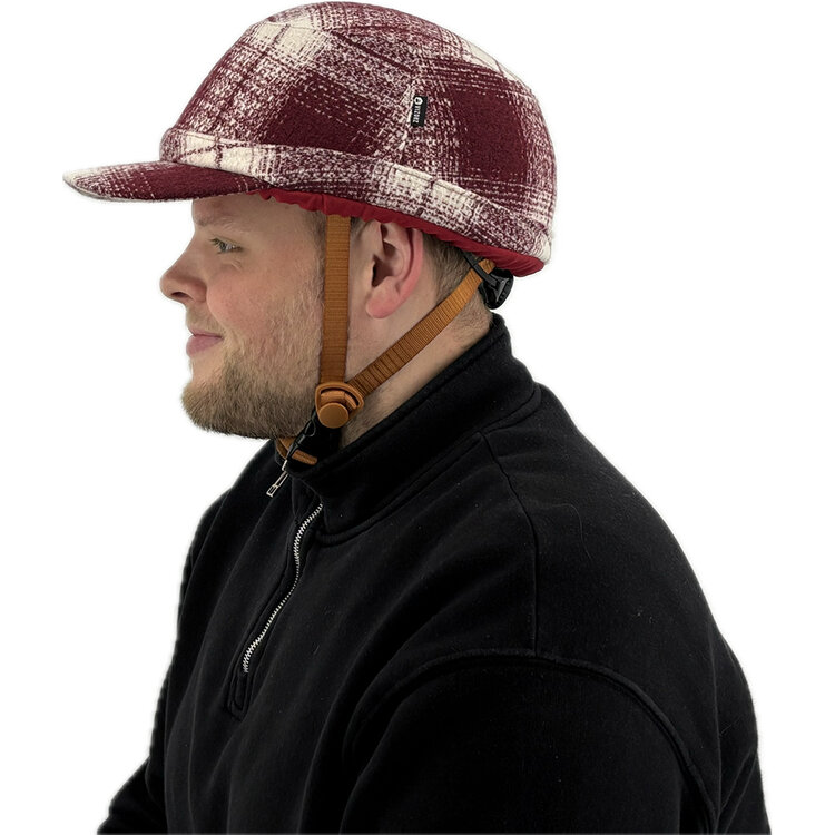 Vizorz SwitchCap Fahrradhelme - Woolly cherry cap