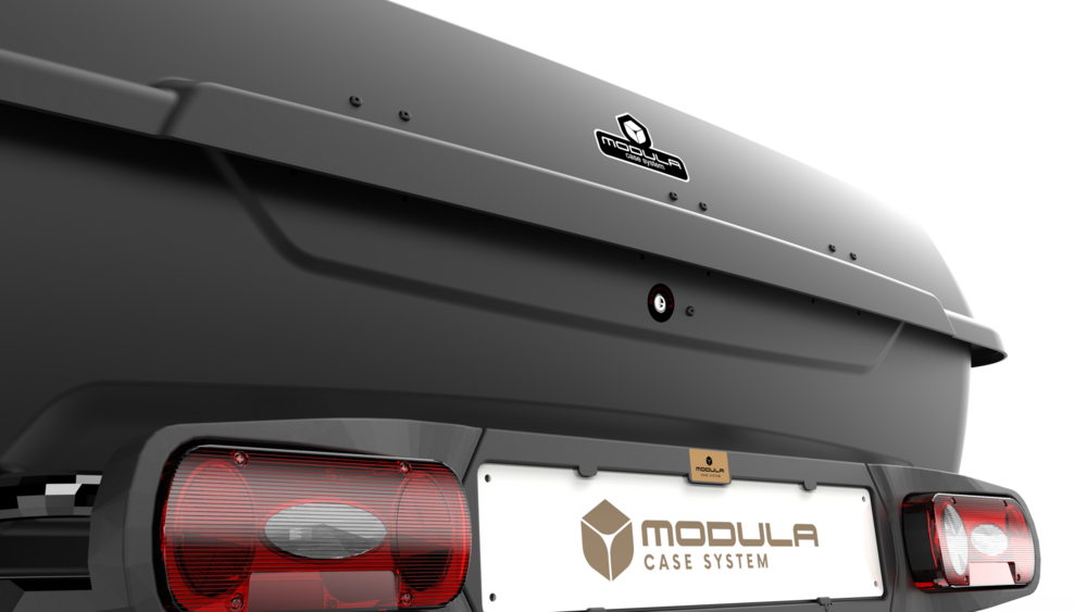 Modula Recargo Heckbox Anh&auml;ngerkupplung Anthrazit/Schwarz