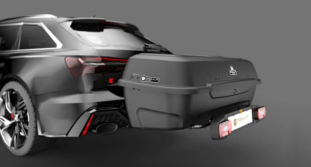 Modula Recargo Heckbox Anh&auml;ngerkupplung Anthrazit/Schwarz