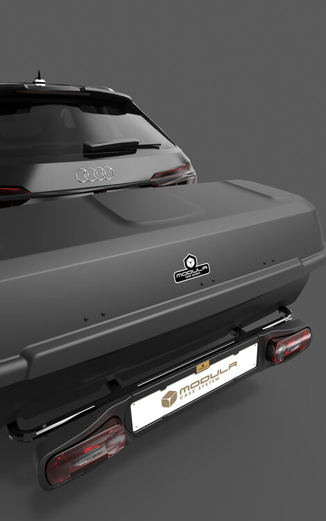 Modula Recargo Heckbox Anh&auml;ngerkupplung Anthrazit/Schwarz