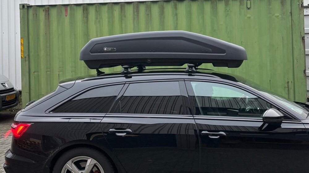 Modula Dachbox Evo 470 Liter + Nordrive Dachtr&auml;ger Renault Clio Kombi 2013 - 2020