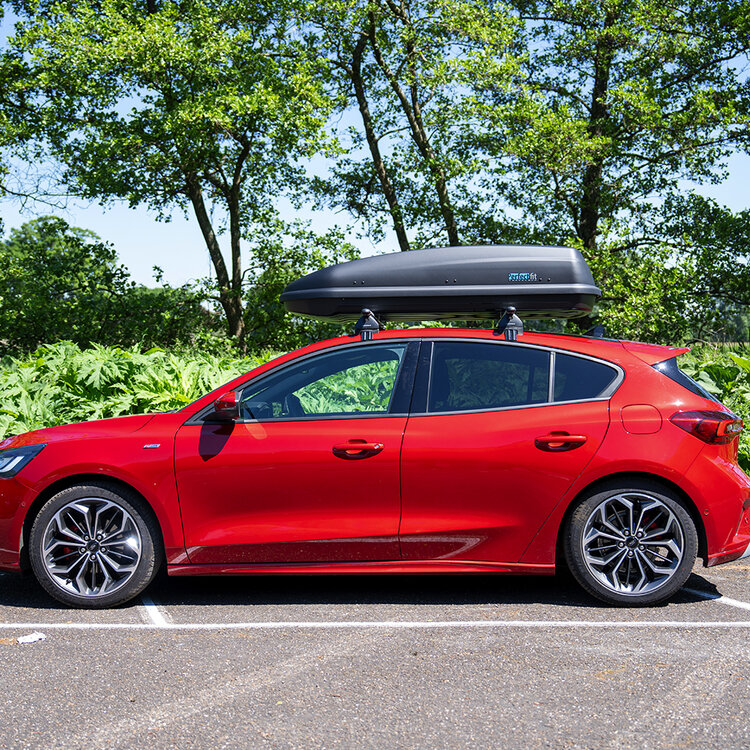 PerfectFit Dachbox 440 liter + PerfectFit Dachtr&auml;ger Porsche Macan Electric ab 2024