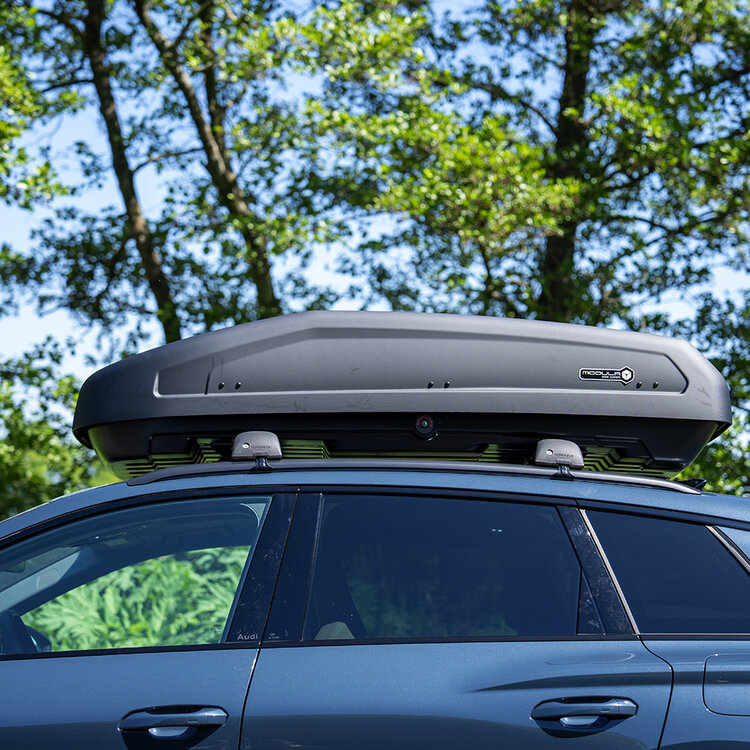 Modula Dachbox Evo 470 Liter + Nordrive Dachtr&auml;ger Honda Jazz 5-t&uuml;rig Flie&szlig;heck ab 2020