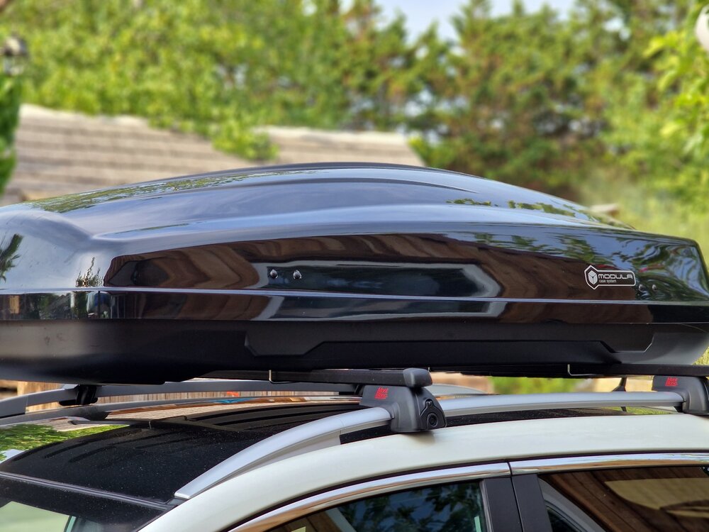 Modula Dachbox Ciao 430 Liter - Hochglanz schwarz