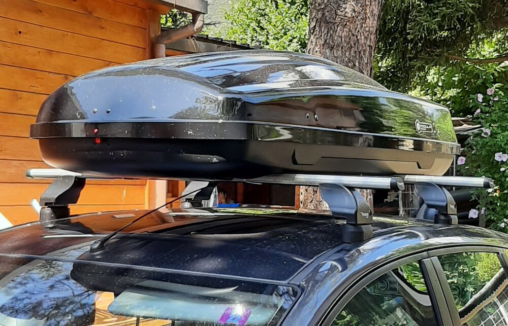 Modula Dachbox Ciao 430 Liter - Hochglanz schwarz