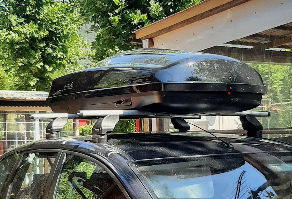 Modula Dachbox Ciao 430 Liter - Hochglanz schwarz