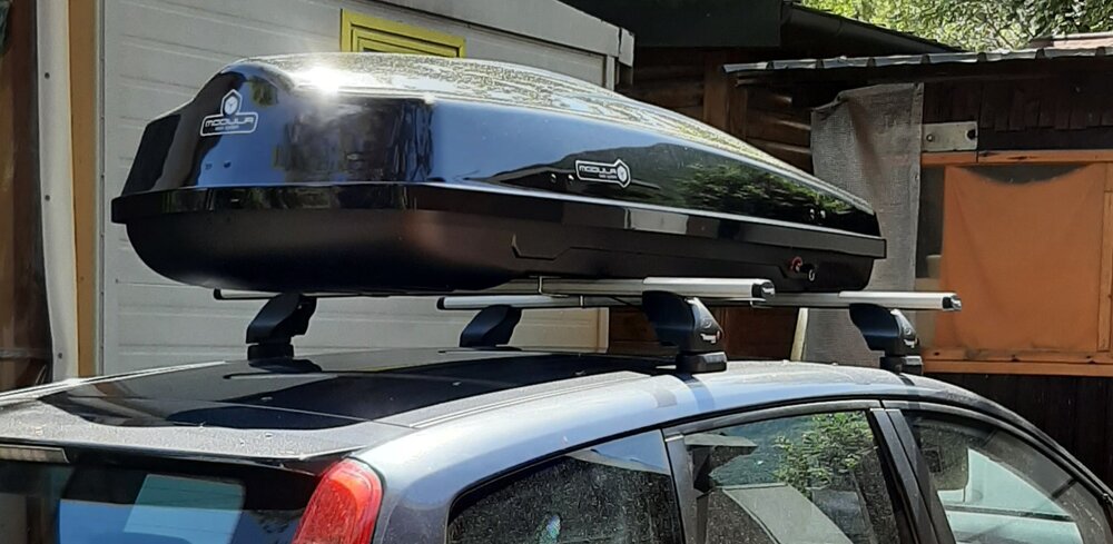 Modula Dachbox Ciao 430 Liter - Hochglanz schwarz