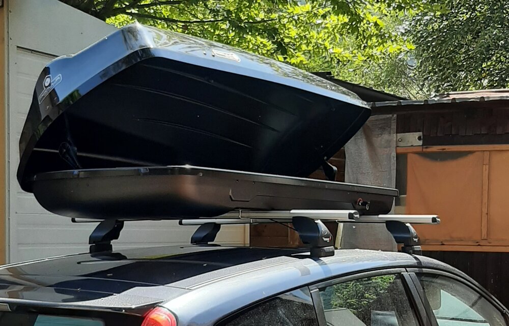 Modula Dachbox Ciao 430 Liter - Hochglanz schwarz