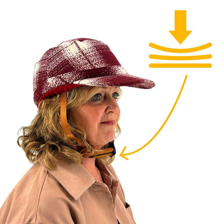 Vizorz SwitchCap Fahrradhelme - Woolly cherry cap