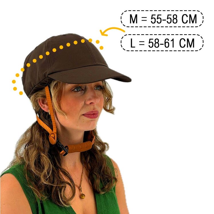 Vizorz SwitchCap Fahrradhelme - Brown base cap