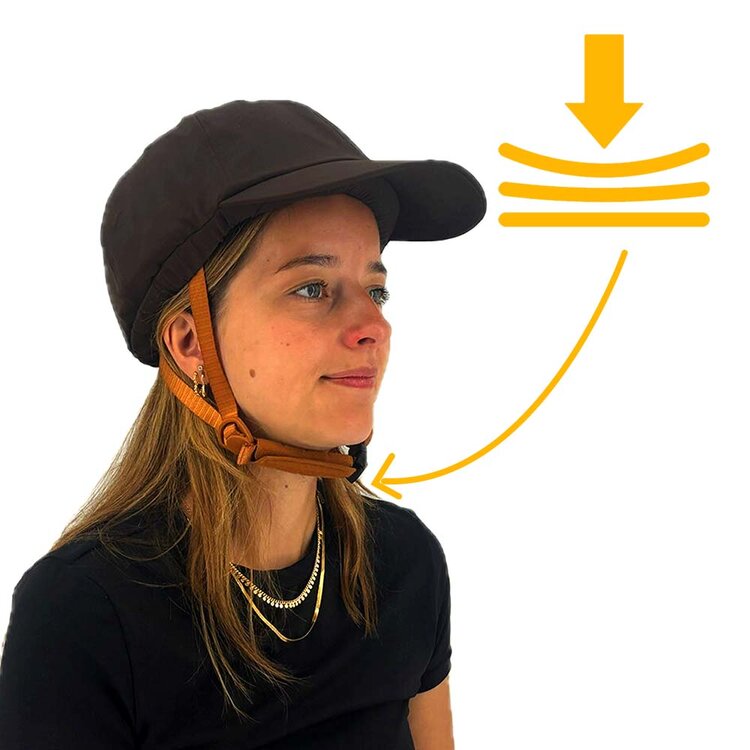 Vizorz SwitchCap Fahrradhelme - Brown base cap