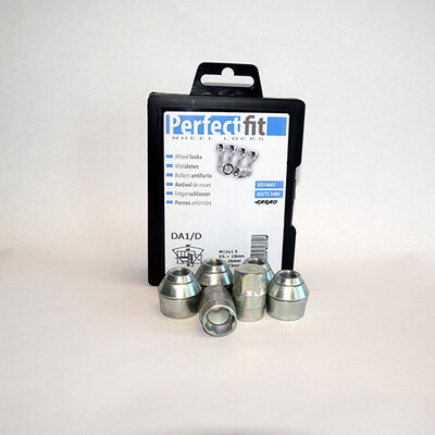 Radschloss/Felgensicherung speziell f&uuml;r Ford Ka +, Ka active ab 10/2016 Komplette-Set