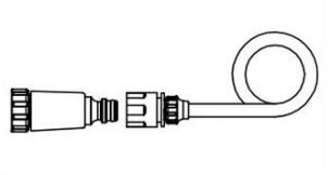 Terrassen-K&uuml;hlung - Zulaufschlauch + Hahnst&uuml;ck schwarz