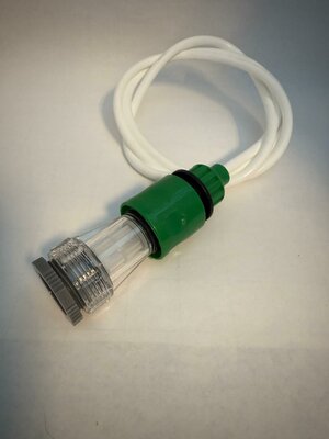 Terrassen-K&uuml;hlung - Zulaufschlauch + Hahnst&uuml;ck wei&szlig;