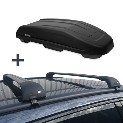 Modula Dachbox Evo 470 Liter + Nordrive Dachtr&auml;ger Ford S-Max 2015 - 2023