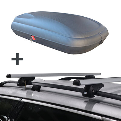 ArtPlast Dachbox 320 Liter + PerfectFit Dachtr&auml;ger Renault Megane Kombi 2003 - 2008