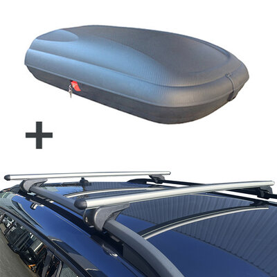 ArtPlast Dachbox 320 Liter + Nordrive Dachtr&auml;ger Seat Alhambra 07/2000 - 09/2010