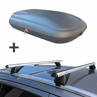 ArtPlast Dachbox 320 Liter + PerfectFit Dachtr&auml;ger Seat Leon 2015 - 2020
