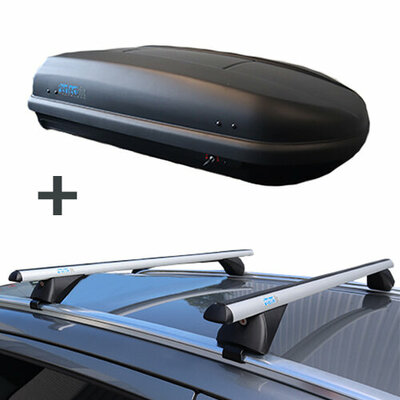 PerfectFit Dachbox 400 Liter + PerfectFit Dachtr&auml;ger Opel Zafira Tourer ab 2012