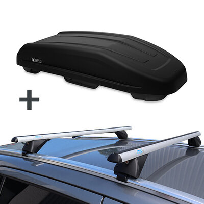 Modula Dachbox Evo 470 Liter + PerfectFit Dachtr&auml;ger Opel Vectra 2003 - 2008