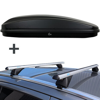Farad Dachbox N18 430 Liter + PerfectFit Dachtr&auml;ger Renault Talisman ab 2016