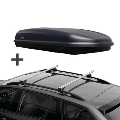 PerfectFit Dachbox 500 liter + Nordrive Dachtr&auml;ger Subaru Tribeca 11/2006 - 07/2010